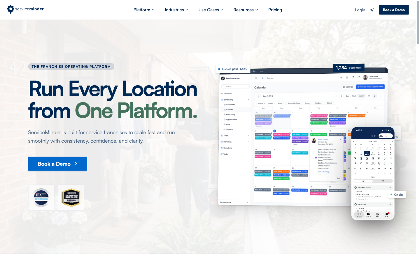 ServiceMinder — Operations platform for service franchises