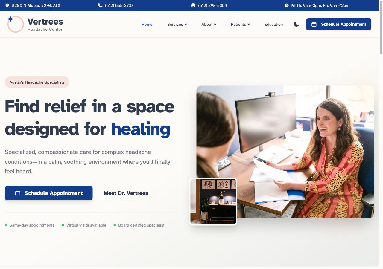 Vertrees Headache — Headache & migraine specialty clinic